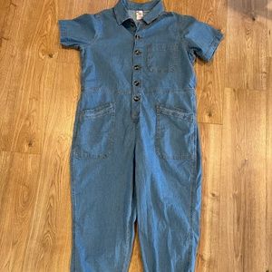 Blue Denim Jumpsuit Coverall